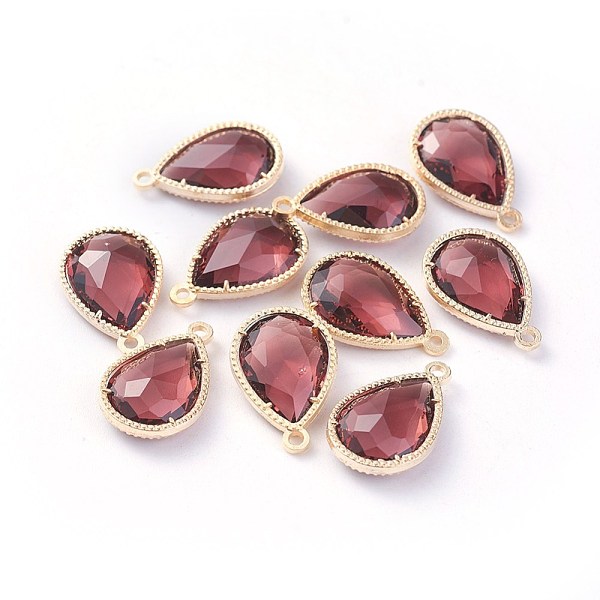 PandaHall Glass Pendants, with Eco-Friendly Alloy Open Back Berzel Findings, Faceted, teardrop, Light Gold, Purple, 18x12x5mm, Hole: 1.4mm...
PandaHall Glass Pendants, with Eco-Friendly Alloy Open Back Berzel Findings, Faceted, teardrop, Light Gold, Purple, 18x12x5mm, Hole: 1.4mm...