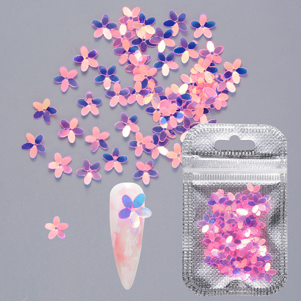 PandaHall Shining Nail Art Glitter, Manicure Sequins, DIY Sparkly Paillette Tips Nail, Flower, Hot Pink, 10x1mm, Hole: 1mm, about 2g/bag...
PandaHall Shining Nail Art Glitter, Manicure Sequins, DIY Sparkly Paillette Tips Nail, Flower, Hot Pink, 10x1mm, Hole: 1mm, about 2g/bag...