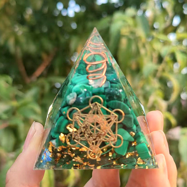 PandaHall Orgonite Pyramid Resin Energy Generators, Reiki Malachite Chips Inside for Home Office Desk Decoration, Star of David, 50x50x50mm..., Green
PandaHall Orgonite Pyramid Resin Energy Generators, Reiki Malachite Chips Inside for Home Office Desk Decoration, Star of David, 50x50x50mm..., Green