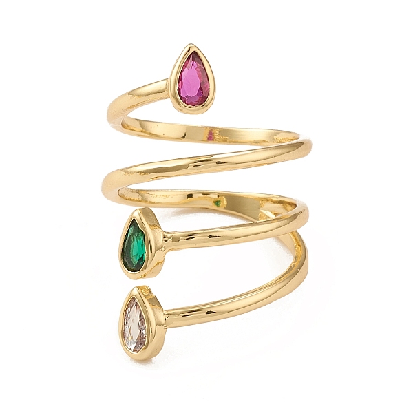PandaHall Colorful Cubic Zirconia Adjustable Rings, Rack Plating Brass Jewelry for Women, Lead Free & Cadmium Free, Real 18K Gold Plated...
PandaHall Colorful Cubic Zirconia Adjustable Rings, Rack Plating Brass Jewelry for Women, Lead Free & Cadmium Free, Real 18K Gold Plated...