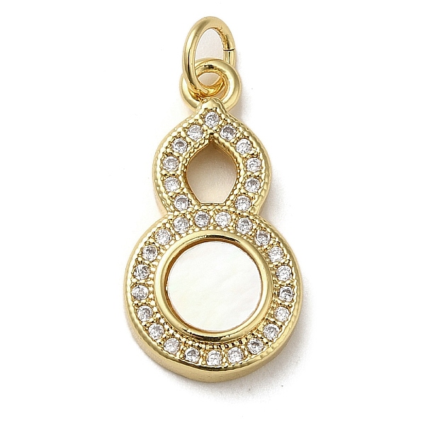 PandaHall Brass Micro Pave Cubic Zirconia Pendants, with Shell, Gourd, Real 18K Gold Plated, 20.5x11x3mm, Hole: 3.4mm Brass+Cubic..., Clear
PandaHall Brass Micro Pave Cubic Zirconia Pendants, with Shell, Gourd, Real 18K Gold Plated, 20.5x11x3mm, Hole: 3.4mm Brass+Cubic..., Clear