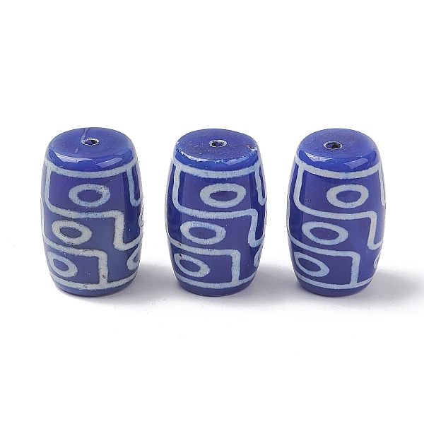 PandaHall Tibetan Style dZi Beads, Blue Natural Agate Beads, Dyed & Heated, Oval, 9-Eye, 22x14mm, Hole: 1.5mm Tibetan Agate
PandaHall Tibetan Style dZi Beads, Blue Natural Agate Beads, Dyed & Heated, Oval, 9-Eye, 22x14mm, Hole: 1.5mm Tibetan Agate