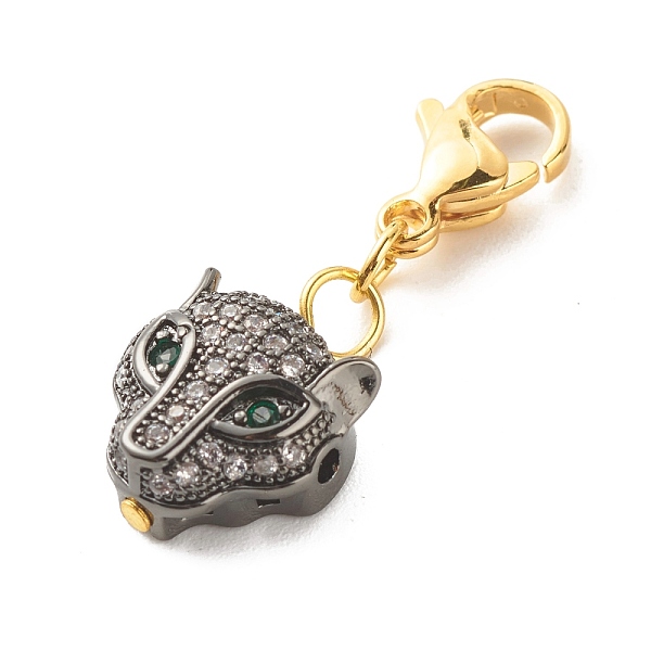 PandaHall Brass Micro Pave Cubic Zirconia Pendants, with Lobster Claw Clasps, Leopard Head, Gunmetal, 26mm Brass+Cubic Zirconia Leopard..., Clear
PandaHall Brass Micro Pave Cubic Zirconia Pendants, with Lobster Claw Clasps, Leopard Head, Gunmetal, 26mm Brass+Cubic Zirconia Leopard..., Clear