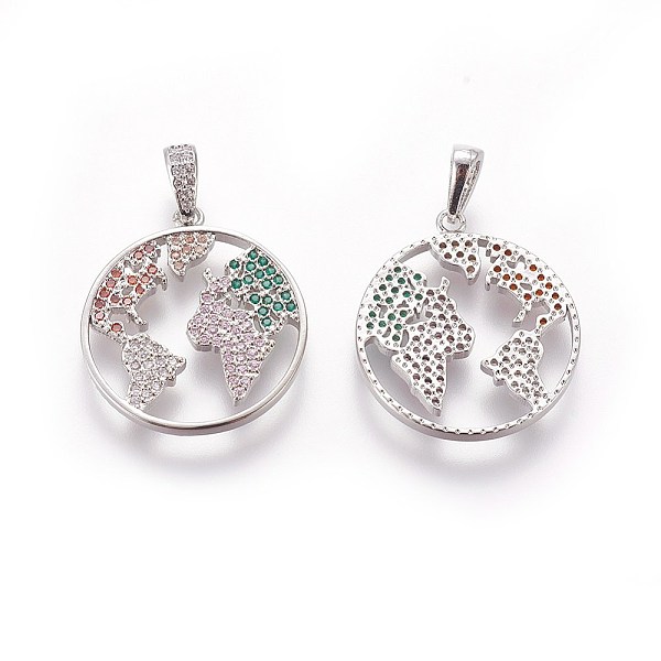 PandaHall Brass Micro Pave Cubic Zirconia Pendants, Flat Round, Colorful, Platinum, 23x21x2mm, Hole: 2.5x5mm Brass+Cubic Zirconia Flat Round
PandaHall Brass Micro Pave Cubic Zirconia Pendants, Flat Round, Colorful, Platinum, 23x21x2mm, Hole: 2.5x5mm Brass+Cubic Zirconia Flat Round