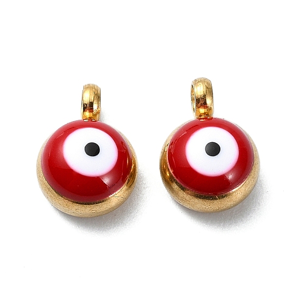 PandaHall Ion Plating(IP) Real 18K Gold Plated 201 Stainless Steel Charms, with Enamel, Evil Eye Charms, Dark Red, 8x5.5x4mm, Hole: 1.6mm...
PandaHall Ion Plating(IP) Real 18K Gold Plated 201 Stainless Steel Charms, with Enamel, Evil Eye Charms, Dark Red, 8x5.5x4mm, Hole: 1.6mm...