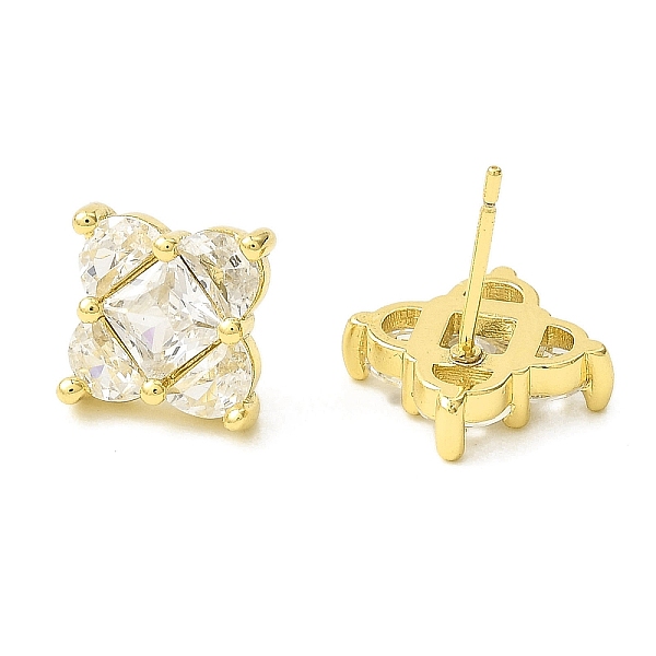 PandaHall Rhombus Brass Micro Cubic Zirconia Stud Earrings, Long-Lasting Plated, Lead Free & Cadmium Free, Real 18K Gold Plated, 9x9mm Cubic...
PandaHall Rhombus Brass Micro Cubic Zirconia Stud Earrings, Long-Lasting Plated, Lead Free & Cadmium Free, Real 18K Gold Plated, 9x9mm Cubic...