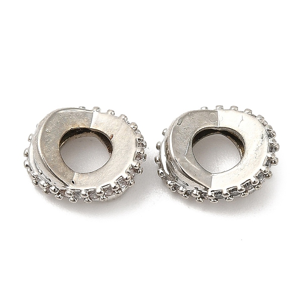 PandaHall Rack Plating Brass Cubic Zirconia European Beads, Large Hole Beads, Cadmium Free & Lead Free, Long-Lasting Plated, Criss-Cross...
PandaHall Rack Plating Brass Cubic Zirconia European Beads, Large Hole Beads, Cadmium Free & Lead Free, Long-Lasting Plated, Criss-Cross...