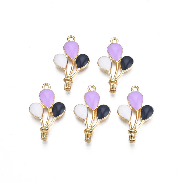 PandaHall Rack Plating Alloy Enamel Pendants, Cadmium Free & Nickel Free & Lead Free, Light Gold, Hot Air Balloon, Lilac, 22.5x13.5x2.5mm..., Purple
PandaHall Rack Plating Alloy Enamel Pendants, Cadmium Free & Nickel Free & Lead Free, Light Gold, Hot Air Balloon, Lilac, 22.5x13.5x2.5mm..., Purple