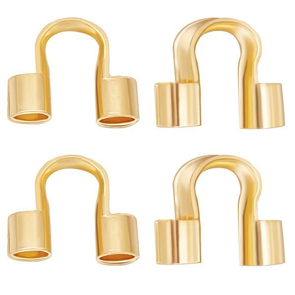 PandaHall Beebeecraft 300Pcs Wire Guardian and Protectors, Long-Lasting Plated, Real 18K Gold Plated, 5x6x1mm, Hole: 1.5mm Brass
PandaHall Beebeecraft 300Pcs Wire Guardian and Protectors, Long-Lasting Plated, Real 18K Gold Plated, 5x6x1mm, Hole: 1.5mm Brass