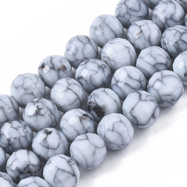 PandaHall Opaque Baking Painted Crackle Glass Beads Strands, Round, Faceted, Light Steel Blue, 8x7.5mm, Hole: 0.8mm, about 60pcs/strand...
PandaHall Opaque Baking Painted Crackle Glass Beads Strands, Round, Faceted, Light Steel Blue, 8x7.5mm, Hole: 0.8mm, about 60pcs/strand...