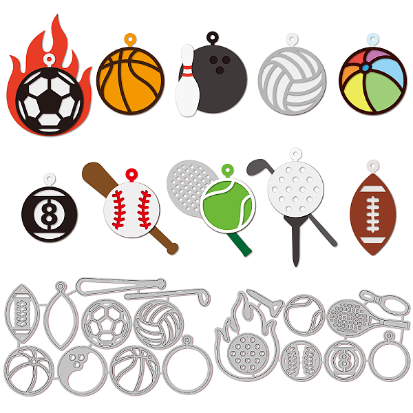 PandaHall GLOBLELAND Sports Themed Cutting Dies Sports Ball Badminton Tennis Football Volleyball Card Cutting Dies Basketball Embossing...
PandaHall GLOBLELAND Sports Themed Cutting Dies Sports Ball Badminton Tennis Football Volleyball Card Cutting Dies Basketball Embossing...