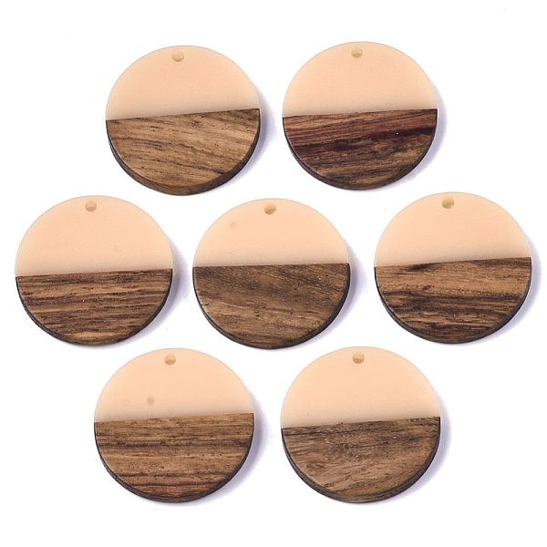 PandaHall Resin & Wood Pendants, Flat Round, Bisque, 28.5x3.5~4mm, Hole: 1.5mm Resin+Wood Flat Round Orange
PandaHall Resin & Wood Pendants, Flat Round, Bisque, 28.5x3.5~4mm, Hole: 1.5mm Resin+Wood Flat Round Orange