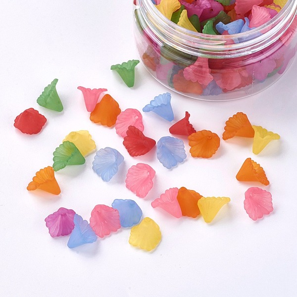 PandaHall Transparent Acrylic Beads, Frosted, Flower, Dyed, Mixed Color, 12x12x1.8mm, Hole: 1.2mm, about 140~143pcs/box Acrylic Flower..., Multicolor
PandaHall Transparent Acrylic Beads, Frosted, Flower, Dyed, Mixed Color, 12x12x1.8mm, Hole: 1.2mm, about 140~143pcs/box Acrylic Flower..., Multicolor