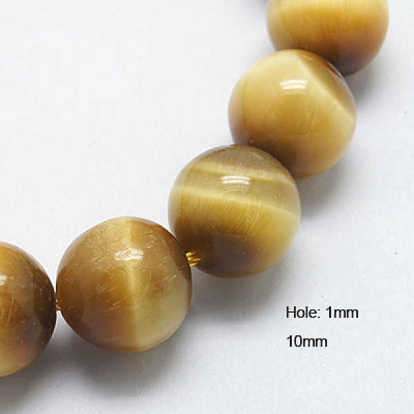PandaHall Natural Gold Tiger Eye Beads Strands, Round, 10mm, Hole: 1mm Tiger Eye Round Gold
PandaHall Natural Gold Tiger Eye Beads Strands, Round, 10mm, Hole: 1mm Tiger Eye Round Gold