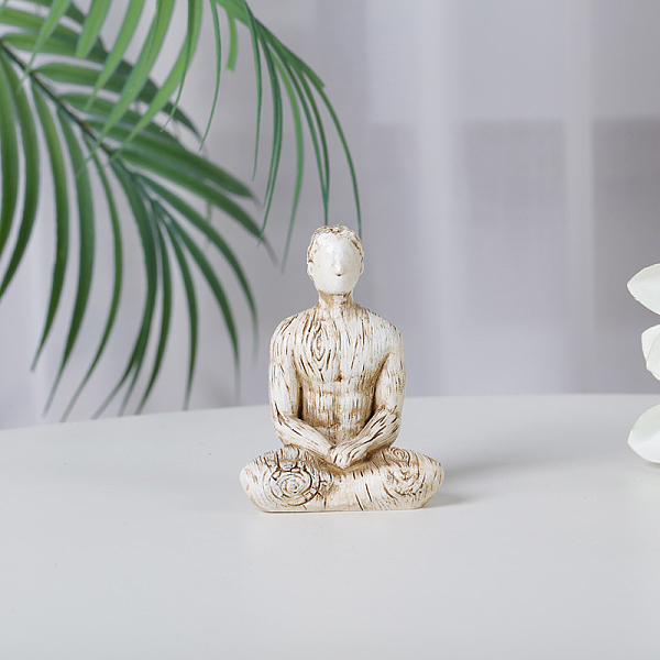 PandaHall Resin Yoga Man Prayer Statue, Fengshui Meditation Sculpture Home Decoration, Floral White, 36x60x80mm Resin Human
PandaHall Resin Yoga Man Prayer Statue, Fengshui Meditation Sculpture Home Decoration, Floral White, 36x60x80mm Resin Human