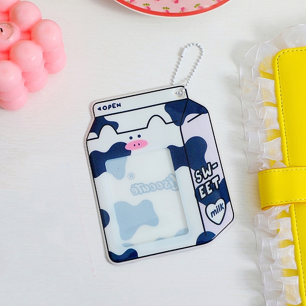 PandaHall Plastic Photocard Sleeve Keychain, with Ball Chains and Rectangle Clear Window, Milk Box Shape, Black & White, Pig Pattern...
PandaHall Plastic Photocard Sleeve Keychain, with Ball Chains and Rectangle Clear Window, Milk Box Shape, Black & White, Pig Pattern...