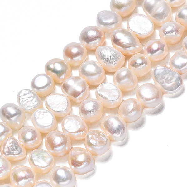 PandaHall Natural Cultured Freshwater Pearl Beads Strands, Two Sides Polished, Creamy White, 5.5~7x5~6x3.5~5mm, Hole: 0.6mm, about...
PandaHall Natural Cultured Freshwater Pearl Beads Strands, Two Sides Polished, Creamy White, 5.5~7x5~6x3.5~5mm, Hole: 0.6mm, about...