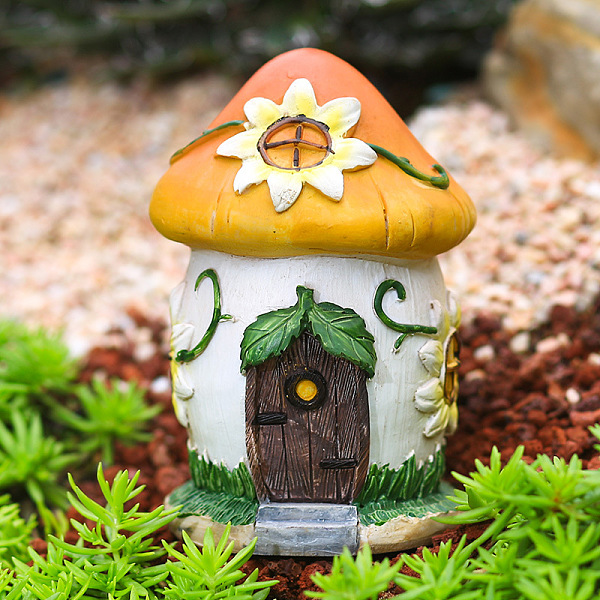 PandaHall Resin Mushroom House Figurines Display Decorations, Micro Landscape Garden Decoration, Orange, 87x127mm Resin House Orange
PandaHall Resin Mushroom House Figurines Display Decorations, Micro Landscape Garden Decoration, Orange, 87x127mm Resin House Orange