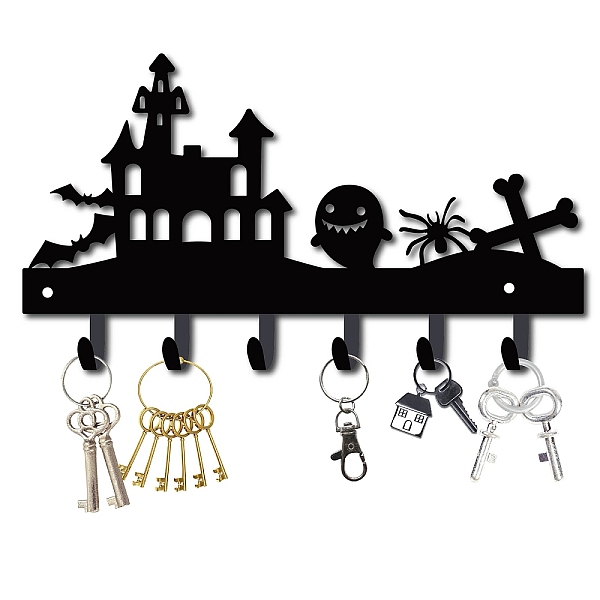 PandaHall Iron Wall Mounted Hook Hangers, Decorative Organizer Rack with 6 Hooks, for Bag Clothes Key Scarf Hanging Holder, Halloween Theme...
PandaHall Iron Wall Mounted Hook Hangers, Decorative Organizer Rack with 6 Hooks, for Bag Clothes Key Scarf Hanging Holder, Halloween Theme...