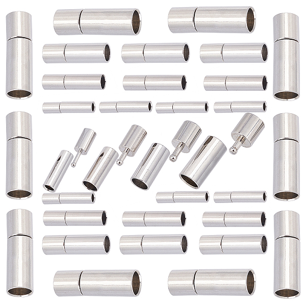 PandaHall SUNNYCLUE 40 Sets 4 Style Brass Bayonet Clasps, Perfect for Jewelry Making, Column, Platinum, 14~17x3~5mm, Hole: 2~4mm, 10...
PandaHall SUNNYCLUE 40 Sets 4 Style Brass Bayonet Clasps, Perfect for Jewelry Making, Column, Platinum, 14~17x3~5mm, Hole: 2~4mm, 10...