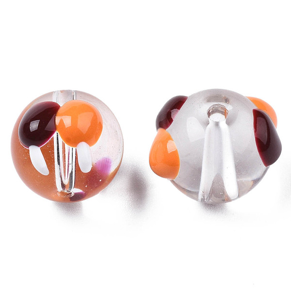 PandaHall Transparent Glass Enamel Beads, Round with Mushroom, Coconut Brown, 13~14x12x11mm, Hole: 1.6mm Glass Round
PandaHall Transparent Glass Enamel Beads, Round with Mushroom, Coconut Brown, 13~14x12x11mm, Hole: 1.6mm Glass Round