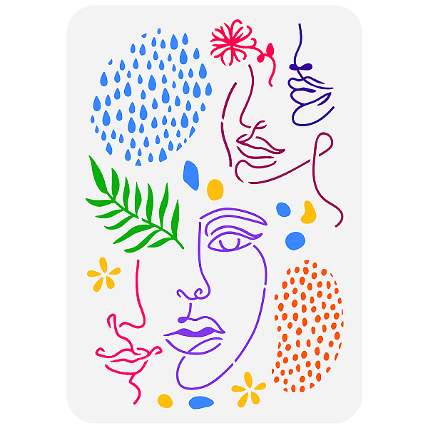 PandaHall FINGERINSPIRE Face Line Stencil 11.7x8.3 inch Modern Abstract Lines Painting Stencil Flowers Leaves Water Drops Craft Stencil...
PandaHall FINGERINSPIRE Face Line Stencil 11.7x8.3 inch Modern Abstract Lines Painting Stencil Flowers Leaves Water Drops Craft Stencil...