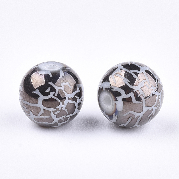 PandaHall Electroplate Glass Beads, Round with Pattern, Coconut Brown, 8~8.5mm, Hole: 1.5mm Glass Others Brown
PandaHall Electroplate Glass Beads, Round with Pattern, Coconut Brown, 8~8.5mm, Hole: 1.5mm Glass Others Brown