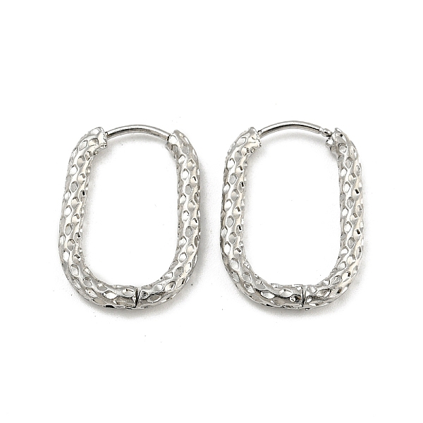 PandaHall 304 Stainless Steel Hoop Earring, Rectangle, Stainless Steel Color, 21.5x16mm 304 Stainless Steel
PandaHall 304 Stainless Steel Hoop Earring, Rectangle, Stainless Steel Color, 21.5x16mm 304 Stainless Steel