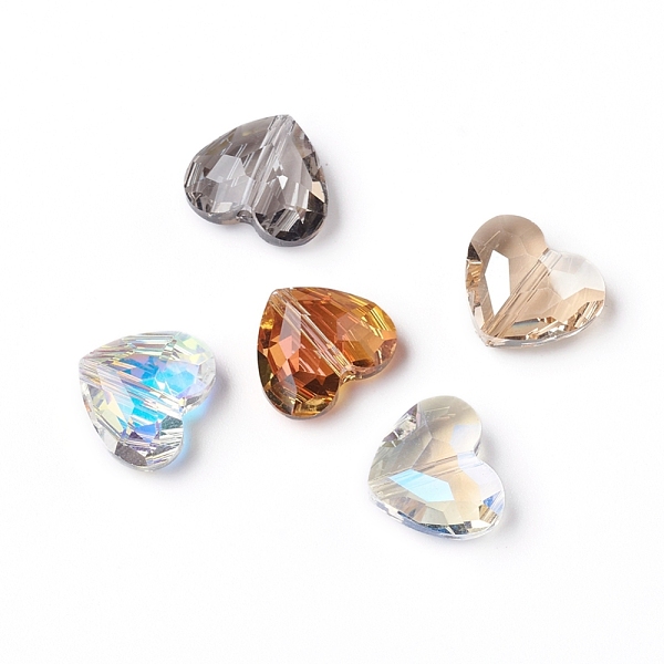 PandaHall Electroplate Glass Beads, Faceted, Heart, Mixed Color, 10.3x12x5.3mm, Hole: 1.2mm Glass Heart Multicolor
PandaHall Electroplate Glass Beads, Faceted, Heart, Mixed Color, 10.3x12x5.3mm, Hole: 1.2mm Glass Heart Multicolor