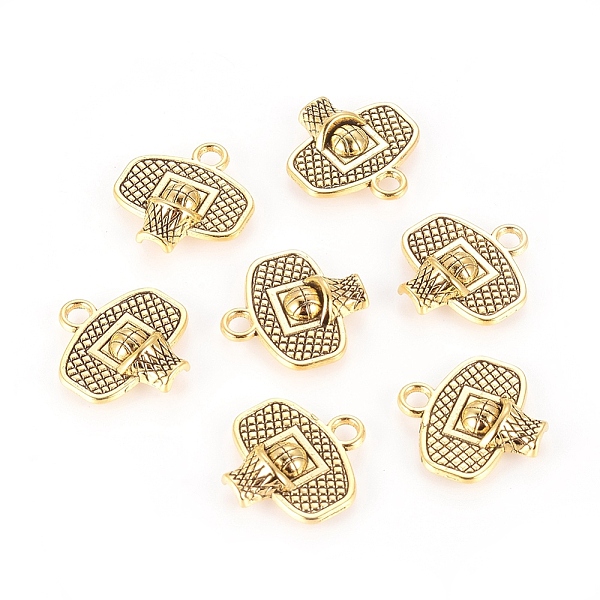 PandaHall Tibetan Style Alloy Sport Pendants, Basketball Hoop, Cadmium Free & Nickel Free & Lead Free, Antique Golden, 20x20x4mm, Hole: 3mm...
PandaHall Tibetan Style Alloy Sport Pendants, Basketball Hoop, Cadmium Free & Nickel Free & Lead Free, Antique Golden, 20x20x4mm, Hole: 3mm...