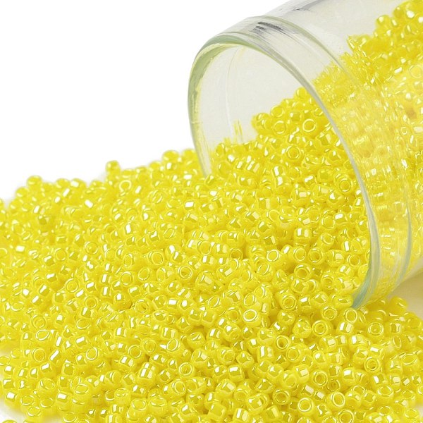 PandaHall TOHO Round Seed Beads, Japanese Seed Beads, (128) Opaque Luster Dandelion, 15/0, 1.5mm, Hole: 0.7mm, about 3000pcs/10g Glass..., Yellow
PandaHall TOHO Round Seed Beads, Japanese Seed Beads, (128) Opaque Luster Dandelion, 15/0, 1.5mm, Hole: 0.7mm, about 3000pcs/10g Glass..., Yellow