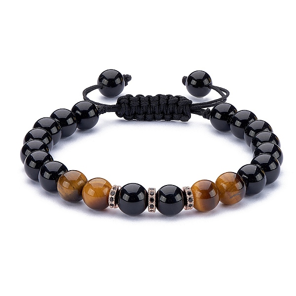 PandaHall Natural Tiger Eye Braided Bead Bracelet, Gemstone Jewelry for Women, Inner Diameter: 2-1/8~3-1/8 inch(5.3~7.8cm) Tiger Eye
PandaHall Natural Tiger Eye Braided Bead Bracelet, Gemstone Jewelry for Women, Inner Diameter: 2-1/8~3-1/8 inch(5.3~7.8cm) Tiger Eye