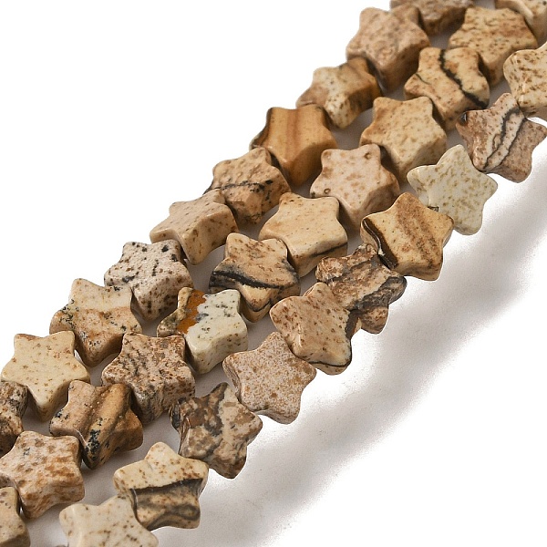 PandaHall Natural Picture Jasper Beads Strands, Star, 6x5.5x2mm, Hole: 0.8mm, about 75pcs/strand, 14.57 inch(37cm) Picture Jasper Star
PandaHall Natural Picture Jasper Beads Strands, Star, 6x5.5x2mm, Hole: 0.8mm, about 75pcs/strand, 14.57 inch(37cm) Picture Jasper Star