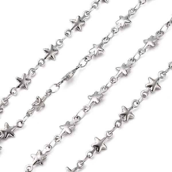 PandaHall 304 Stainless Steel Link Chains, Soldered, Decorative Star Chain, Stainless Steel Color, 5mm 304 Stainless Steel
PandaHall 304 Stainless Steel Link Chains, Soldered, Decorative Star Chain, Stainless Steel Color, 5mm 304 Stainless Steel