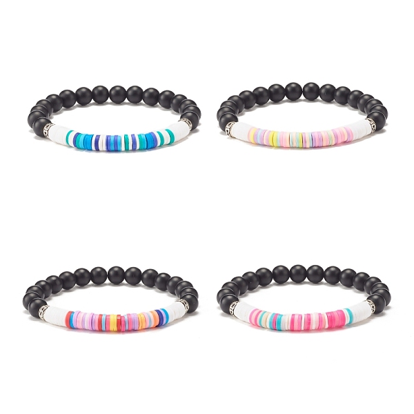 PandaHall Synthetic Black Stone & Handmade Polymer Clay Heishi Beads Stretch Bracelet, Preppy Bracelet for Women, Mixed Color, Inner..., Multicolor
PandaHall Synthetic Black Stone & Handmade Polymer Clay Heishi Beads Stretch Bracelet, Preppy Bracelet for Women, Mixed Color, Inner..., Multicolor