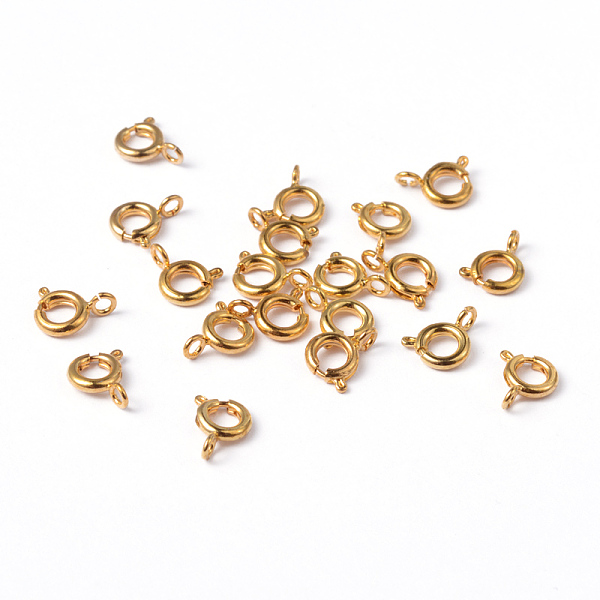 PandaHall Brass Spring Ring Clasps, Jewelry Components, Golden, 6mm, Hole: 1.5mm Brass
PandaHall Brass Spring Ring Clasps, Jewelry Components, Golden, 6mm, Hole: 1.5mm Brass
