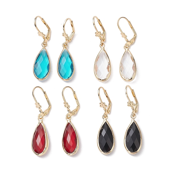 PandaHall Glass Leverback Earring, with Brass Finding, Teardrop, Mixed Color, 42x11mm Glass Teardrop Multicolor
PandaHall Glass Leverback Earring, with Brass Finding, Teardrop, Mixed Color, 42x11mm Glass Teardrop Multicolor