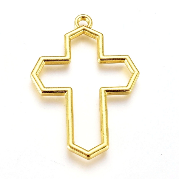 PandaHall Zinc Alloy Open Back Bezel Pendants, For DIY UV Resin, Epoxy Resin, Pressed Flower Jewelry, Cross, Golden, 36.5x25.5x2.5mm, Hole...
PandaHall Zinc Alloy Open Back Bezel Pendants, For DIY UV Resin, Epoxy Resin, Pressed Flower Jewelry, Cross, Golden, 36.5x25.5x2.5mm, Hole...