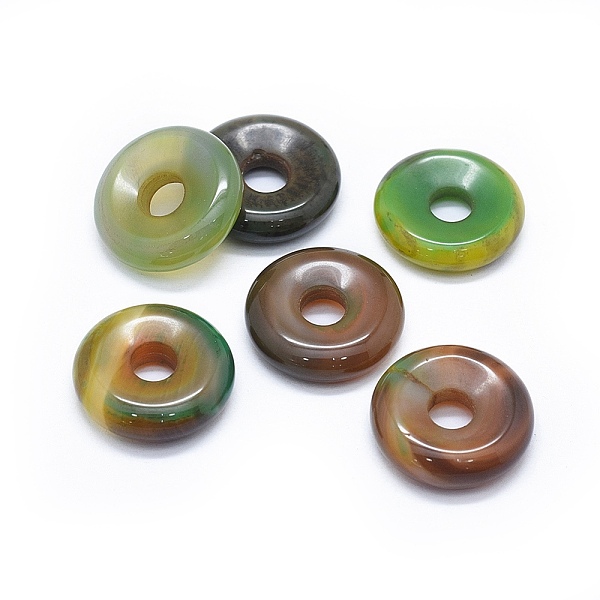 PandaHall Natural Agate Pendants, Dyed & Heated, Donut/Pi Disc, Yellow Green, Donut Width: 8.8~9mm, 24~25x6~7.5mm, Hole: 6.5~7mm Natural...
PandaHall Natural Agate Pendants, Dyed & Heated, Donut/Pi Disc, Yellow Green, Donut Width: 8.8~9mm, 24~25x6~7.5mm, Hole: 6.5~7mm Natural...