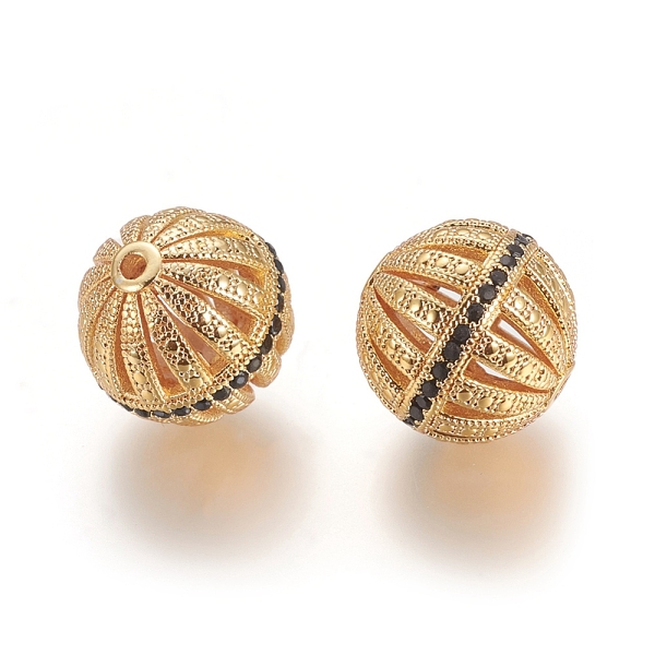 PandaHall Brass Micro Pave Black Cubic Zirconia Beads, Long-Lasting Plated, Hollow, Round, Golden, 12mm, Hole: 1.2mm Brass+Cubic Zirconia...
PandaHall Brass Micro Pave Black Cubic Zirconia Beads, Long-Lasting Plated, Hollow, Round, Golden, 12mm, Hole: 1.2mm Brass+Cubic Zirconia...