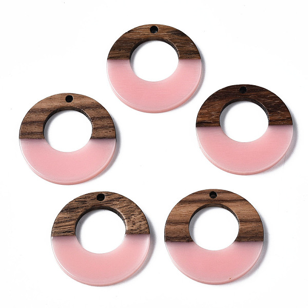 PandaHall Opaque Resin & Walnut Wood Pendants, Ring, Pink, 28x3mm, Hole: 2mm Resin+Wood Ring Pink
PandaHall Opaque Resin & Walnut Wood Pendants, Ring, Pink, 28x3mm, Hole: 2mm Resin+Wood Ring Pink