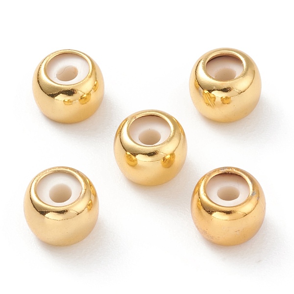 PandaHall Brass Beads, Rubber inside, Slider Beads, Stopper Beads, Long-lasting Plated, Rondelle, Real 18K Gold Plated, 7x5mm, Hole: 2mm...
PandaHall Brass Beads, Rubber inside, Slider Beads, Stopper Beads, Long-lasting Plated, Rondelle, Real 18K Gold Plated, 7x5mm, Hole: 2mm...