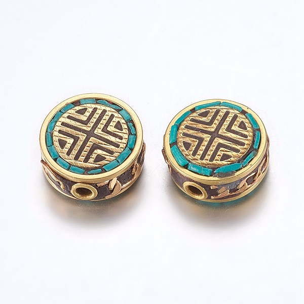 PandaHall Handmade Indonesia Beads, with Brass Findings, Nickel Free, Flat Round, Raw(Unplated), Green, 15~16x7~8mm, Hole: 2mm Polymer Clay...
PandaHall Handmade Indonesia Beads, with Brass Findings, Nickel Free, Flat Round, Raw(Unplated), Green, 15~16x7~8mm, Hole: 2mm Polymer Clay...