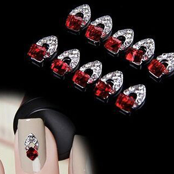 PandaHall 3D Alloy Rhinestone Nail Art Decorations, Platinum, Light Siam, 12x7mm Alloy+Rhinestone Others Red
PandaHall 3D Alloy Rhinestone Nail Art Decorations, Platinum, Light Siam, 12x7mm Alloy+Rhinestone Others Red