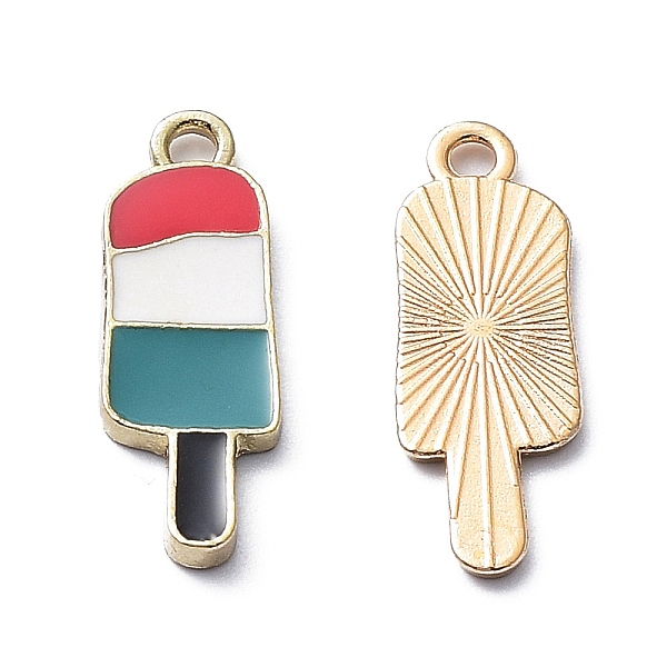 PandaHall Zinc Alloy Pendants, with Enamel, Golden, Ice Cream, 24x8.5x1mm, Hole: 1.5mm Alloy+Enamel Ice Cream
PandaHall Zinc Alloy Pendants, with Enamel, Golden, Ice Cream, 24x8.5x1mm, Hole: 1.5mm Alloy+Enamel Ice Cream