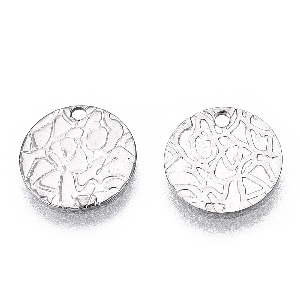 PandaHall 304 Stainless Steel Charms, Textured, Flat Round Charm, Stainless Steel Color, 12x0.8mm, Hole: 1.4mm 304 Stainless Steel Flat...
PandaHall 304 Stainless Steel Charms, Textured, Flat Round Charm, Stainless Steel Color, 12x0.8mm, Hole: 1.4mm 304 Stainless Steel Flat...