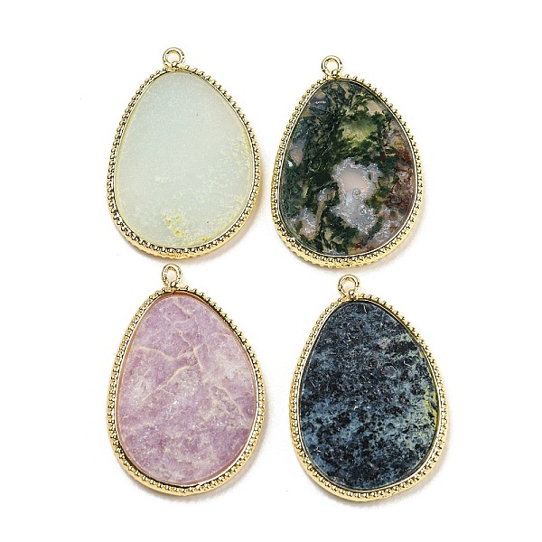 PandaHall Natural Mixed Gemstone Pendants, Rack Plating Golden Plated Brass Teardrop Charms, 33.5~34x22.5x2.5mm, Hole: 1.6mm Mixed Stone...
PandaHall Natural Mixed Gemstone Pendants, Rack Plating Golden Plated Brass Teardrop Charms, 33.5~34x22.5x2.5mm, Hole: 1.6mm Mixed Stone...