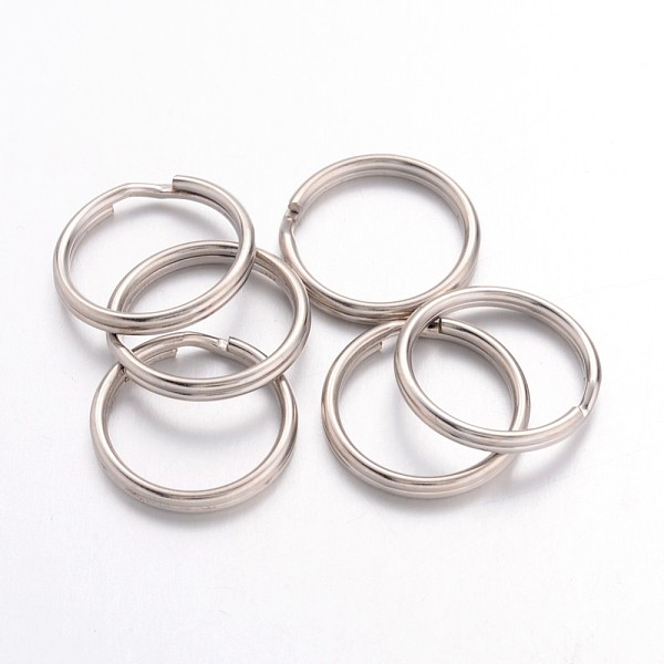 PandaHall Iron Split Rings, Double Loops Jump Rings, Platinum Color, 1.5mm thick, 16mm in diameter, about 14.5mm inner diameter Iron Ring
PandaHall Iron Split Rings, Double Loops Jump Rings, Platinum Color, 1.5mm thick, 16mm in diameter, about 14.5mm inner diameter Iron Ring