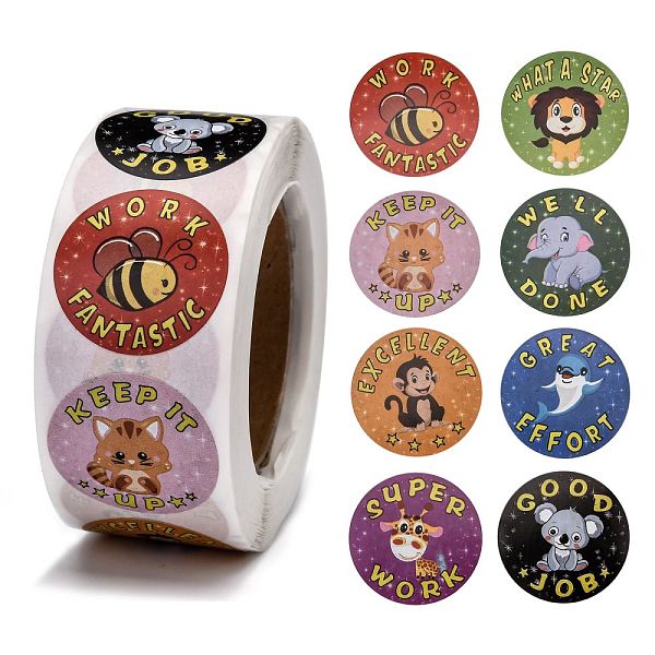 PandaHall Teacher Reward Motivational Stickers for Kids, 8 Different Designs Roll Adhesive Sticker, for Teacher Classroom, Animal Pattern..., Multicolor
PandaHall Teacher Reward Motivational Stickers for Kids, 8 Different Designs Roll Adhesive Sticker, for Teacher Classroom, Animal Pattern..., Multicolor