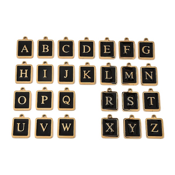 PandaHall 304 Stainless Steel Pendants, with Enamel, Golden, Rectangle with Letter Charm, Letter A~Z, 17.5x12x1.5mm, Hole: 1.5mm...
PandaHall 304 Stainless Steel Pendants, with Enamel, Golden, Rectangle with Letter Charm, Letter A~Z, 17.5x12x1.5mm, Hole: 1.5mm...